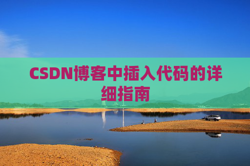CSDN博客中插入代码的详细指南